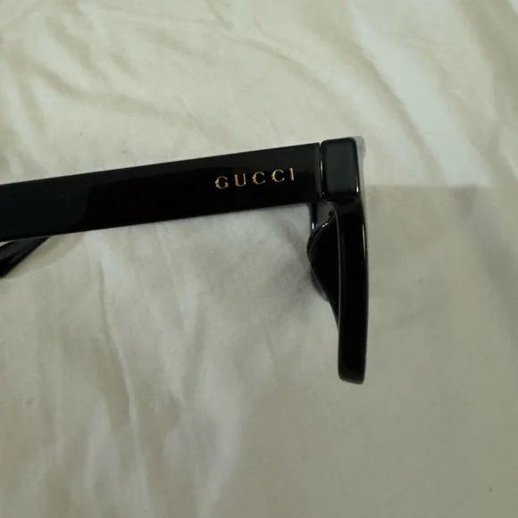 authentic stylish square Gucci Black/Bluish Sunglasses - Picture 6 of 15